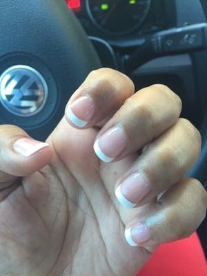 My nails look fresh and clean.