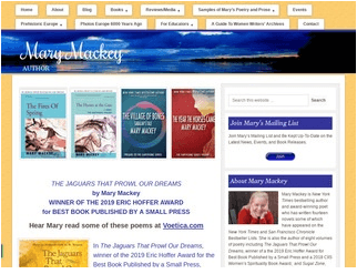 Best Selling Author and Multiple Award Winner, Mary Mackey website designed and maintained by askmepc-webdesign