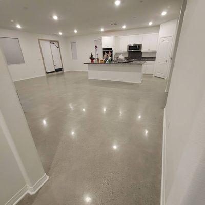 Level 2 
Polished Concrete Floor, With Class B, Salt and Pepper Exposure