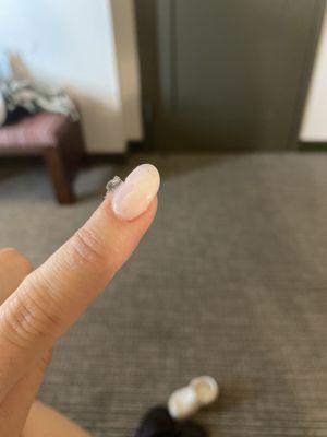 Peeled gel from nails 3 days old.