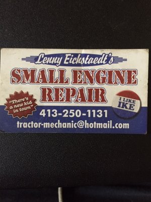 Please call us for your lawn equipment service.  We are a new shop right here in Southampton or visit www.tractor-mechanic.com