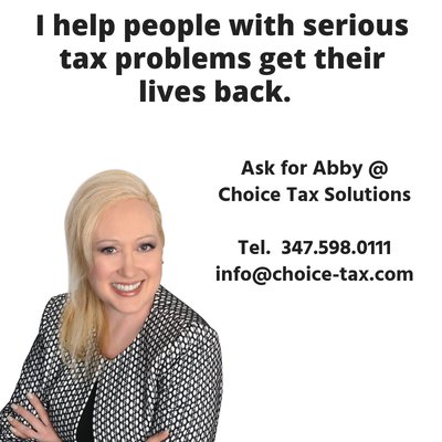 Tax Pro Abby Eisenkraft of Choice Tax Solutions Inc.