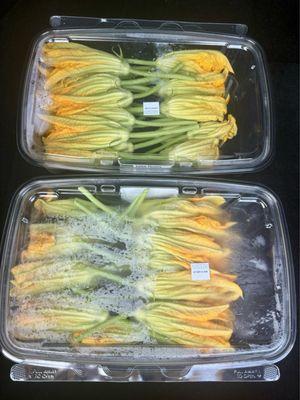 Zucchini blossoms