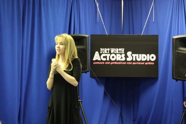 The incomparable Abbie Cobb of "Mom's Night Out,"  "90210" & Disney Channel fame speaking for the FWAS Celebrity Workshop.