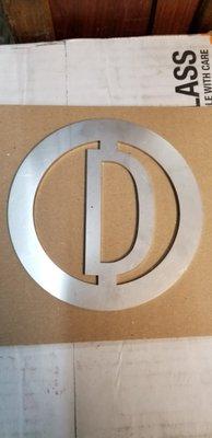 A customer welded this for us as our logo.