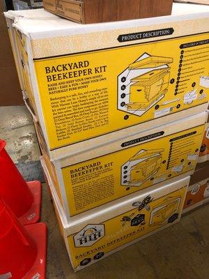 Oh, how I'd love to keep bees!  this $199. Kit contains the box, frames, feeder, smoker... the other stuff you need is listed on the box!