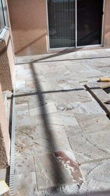 Travertine renovation