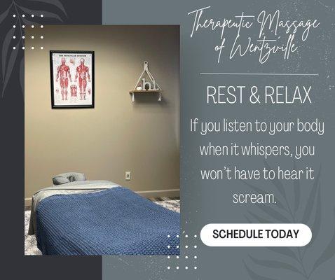 #massagetherapistnearme #massagetherapy #selfcare #relaxation #therapeuticmassage #massagetherapywentzville #therapeuticmassageofwentzville