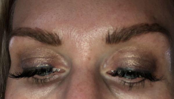 24 hours after micro blading.  I'll add another photos in a few days