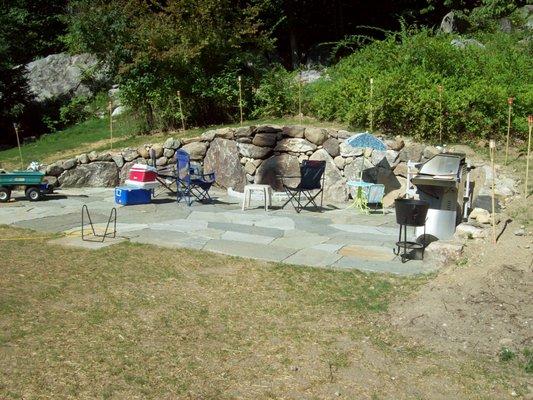 Patio and firepit