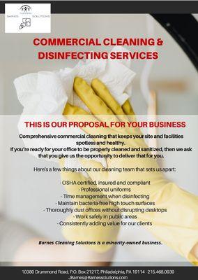 Barnes Solutions... Solutions to all of your cleaning needs!