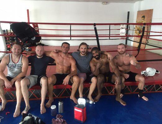 Coach always trying to stay sharp and continuing to learn from champions and best around. Rich Franklin Chris Curtis Taylor Ruscin.