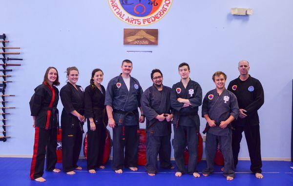 A fine group of instructors and advanced students