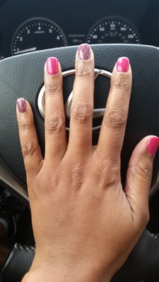 Tried the SNS Nails...no acrylic and no drying. Pretty kewl.