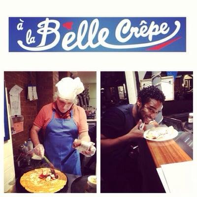 Client, La Belle Crepe NYC and Managing Partner, Jay Vix #NYCWFF 2013!  #crepe