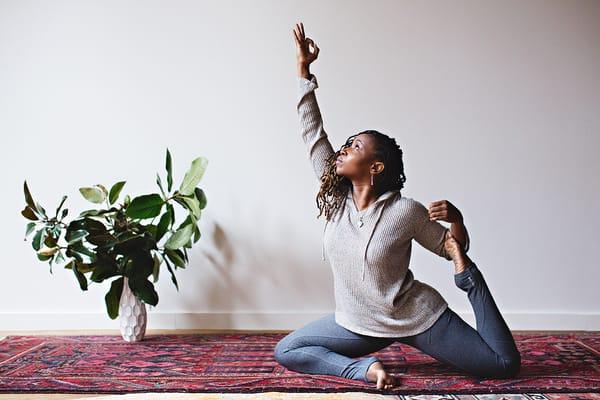 Series of images to promote Ritual House of Yoga