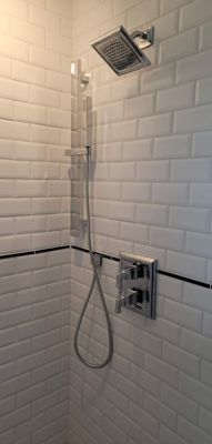 Modern shower fixture replacement