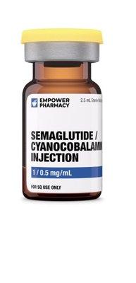 Now Offering Semaglutide/B12 for injection (Ozempic, Wegovy).