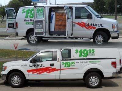 SMALL UHAUL CARGO VAN AND PICKUP TRUCKS TO RENT