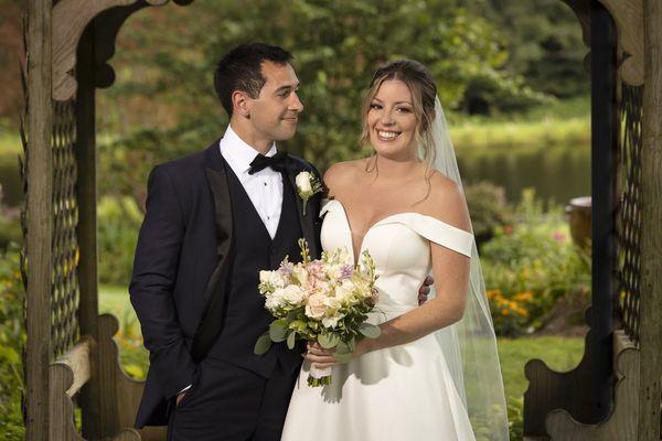 Bride and groom portrait