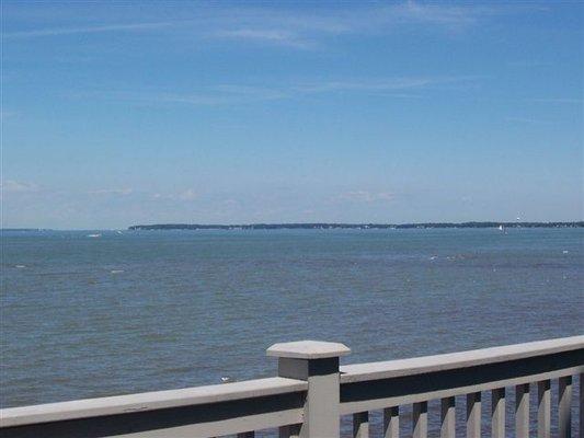 Beautiful views from the deck of the home.