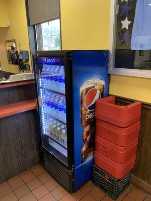 Cooler at the Brighton Hot Dog Shoppe in Beaver, PA.