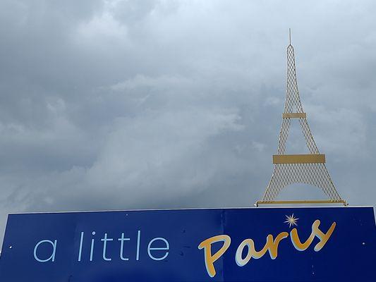 Moody skies over a little Paris.