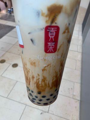 Dirty brown sugar milk tea! Yummy