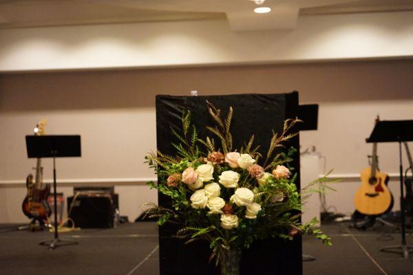 Floral Arrangement made for a woman's conference event  2019 at Hilton hotels