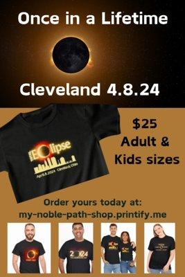 2024 Total Solar Eclipse T-shirts
https://my-noble-path-shop.printify.me/products