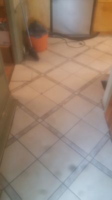 Custom tile floors.