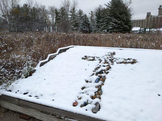 This snow-immersed cross was even more beautiful in person.