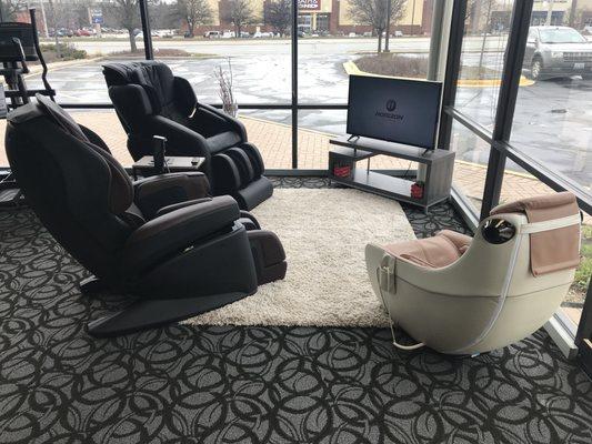 Massage Chairs at Johnson Fitness & Wellness, Schaumburg, IL