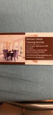 Melissa’s House Cleaning Services