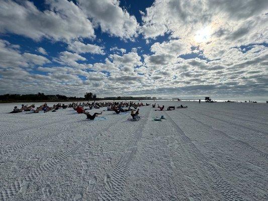 Feel The Healing Energy Of Yoga On Siesta Key Public Beach With Master teacher Ava