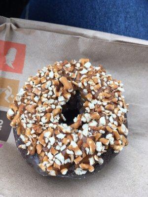 Chocolate pretzel donut..sooo good