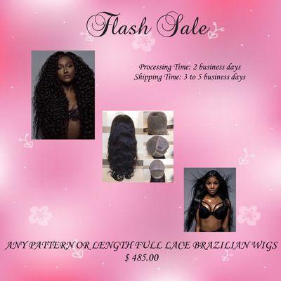 Flash Sale on full lace wigs. Are you Arrogant Enough?