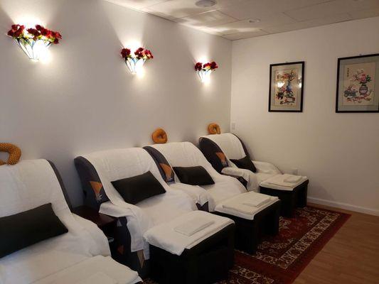 Foot massage room