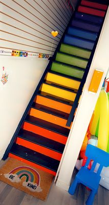 Take a walk up our colorful steps to success