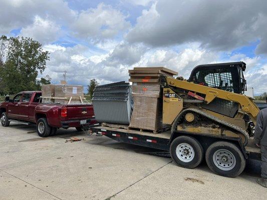 A fresh load of Egress Window kits headed to our northern location.