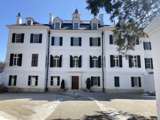 The Mount main house front entryway