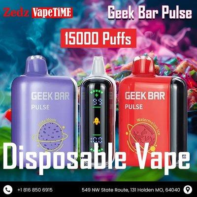 "Get your vape game on with the Geek Bar Pulse 15000 puffs at Zedz Vapetime Holden!