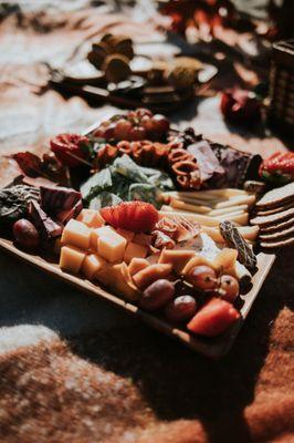 Picnic cheese platter