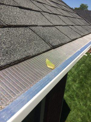 Stainless steel micro mesh keeps out even the smallest debris such as roof gravel from shingles.