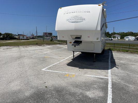 11x35 paved storage areas