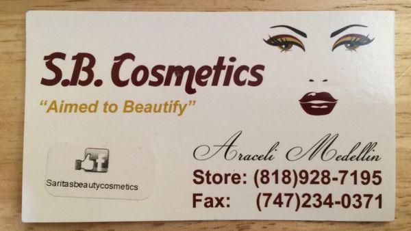 Beauty cosmetics business card