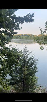 Hiking trail by the lake