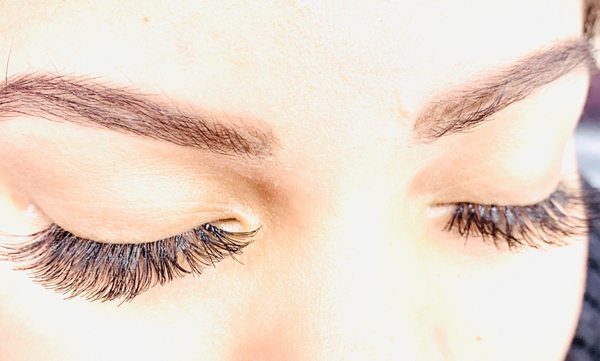 Natural lash extension & brow shaping by us