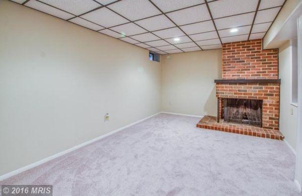 Basement with extra room not pictured