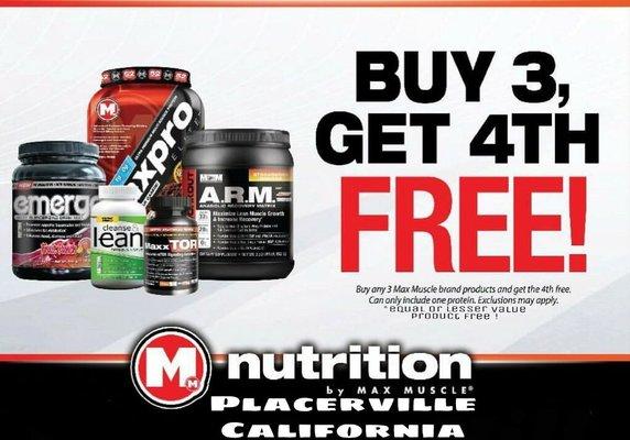 Mix and match products!
Buy 3 get the 4th free. *exclusions apply